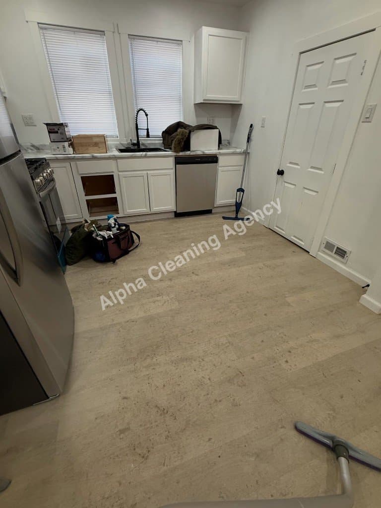 After Kitchen post-construction cleaning