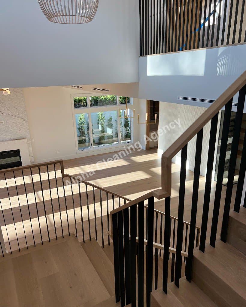 After Stairs post-construction cleaning